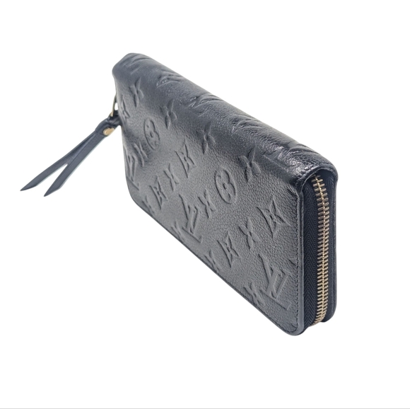 Louis Vuitton Monogram Empreinte Zippy Wallet in Noir Black Leather - Picture 14 of 14